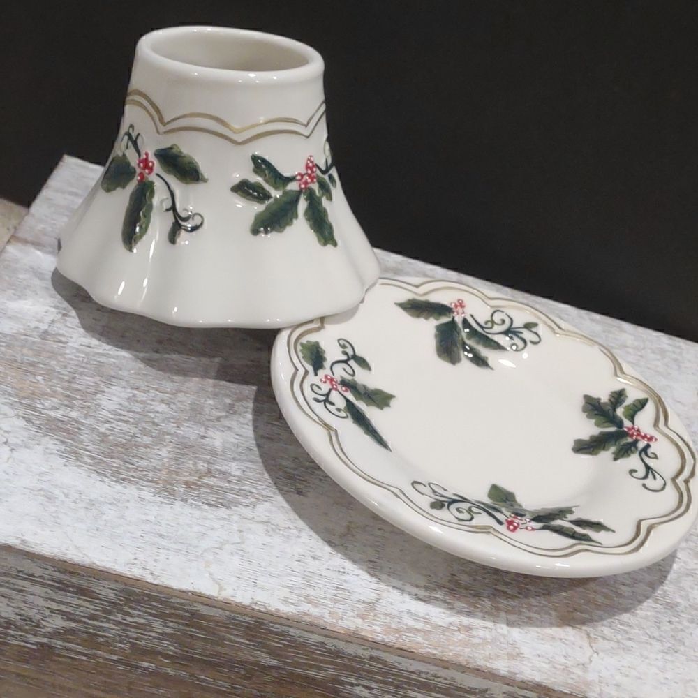 Small YANKEE Candle Shade and Plate Set. Y3